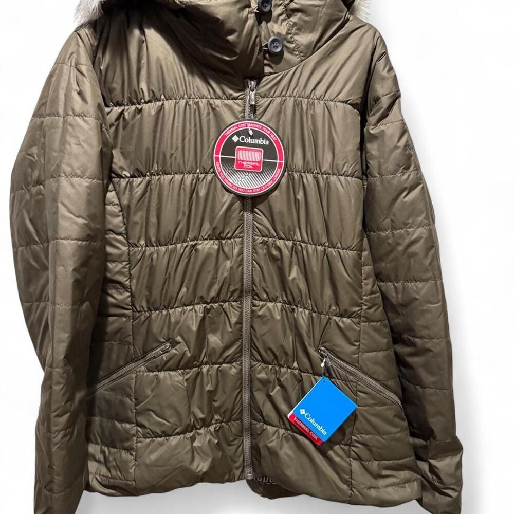 Columbia-sportswear Women's Khaki and Brown Coat 2X